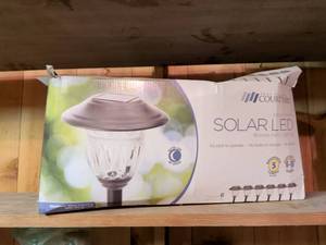 lot 824 image: Courtyard Solar LED Bronze Path Light Set 6-Pack