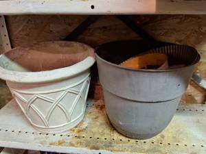 lot 838 image: Two Plastic Planters with Drainage
