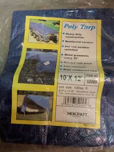 lot 863 image: Hexcraft Poly Tarp 10 x 12 52005