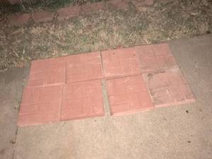 lot 890 image: Terracotta Floor Tiles 8 Piece Lot