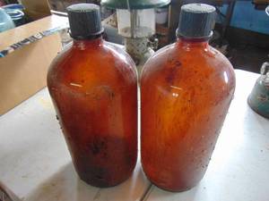 lot 3331 image: pair of medicine bottles