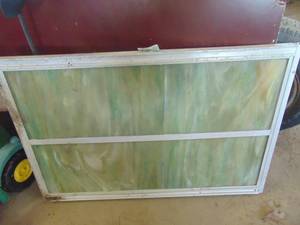 lot 3357 image: 32 X 20 stained glass window