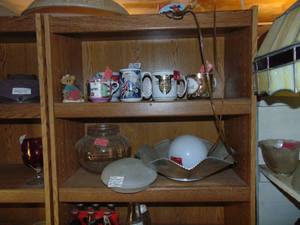 lot 3405 image: Contents of 2 Shelves - Coffee Mugs and More