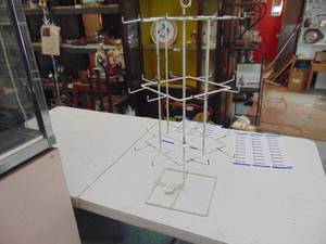 lot 3432 image: Small Rotating Display Rack