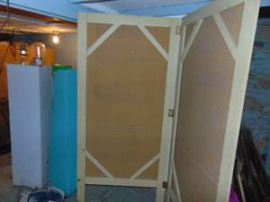 lot 3485 image: 2 panel Room Divider 72 wide when folded out