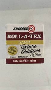 lot 18168 image: Zinsser Roll-A-Tex Sand Texture Additive For Paint 1 LB 454g - Retail $0