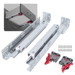lot 18171 image: LONTAN 6 Pairs Hidden Undermount Soft Close Drawer Slides 21 Inch - Retail $144