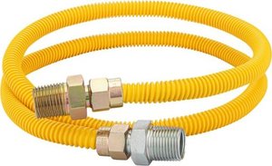 lot 18173 image: Smart Choice - 4 x 38 OD Coated Gas Connector Kit - Retail $40