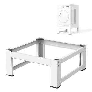 lot 18210 image: BLSKBY 28W Washer and Dryer Pedestals - 12.6 Height Heavy Duty Metal Laundry Pedestals for Washer and Dryer, Easy Install Risers for Washer and Dryer