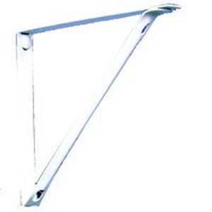 lot 18216 image: Closet Pro CD-0046-WT 10.25 in. x 9.4 in. Shelf Bracket, White ( being sold as a pair ) - Retail $9
