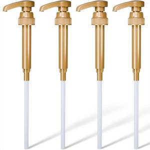 lot 18222 image: 4 Pcs Coffee Syrup Dispenser Pump, Compatible with Torani & Skinny ( 2 packages of 4 each ) - Retail $7