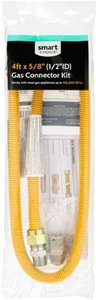 lot 18240 image: Smart Choice - 4 x 58OD Coated Gas Connector Kit - Retail $40