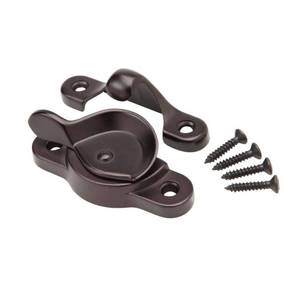 lot 18257 image: Oil-Rubbed Bronze Steel Window Sash Lock