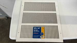 lot 18263 image: TruAire Vents 16 in. x 14 in. White Return Air Grille Whites H170 16X14