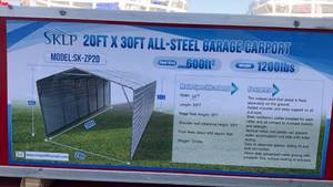 lot 68025 image: ALL-STEEL GARAGE CARPORT (SK-ZP20)