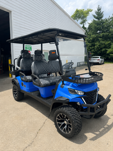 lot 70006 image: Off-Road Golf Cart (CK-GC42S-BLUE) - Retail $0