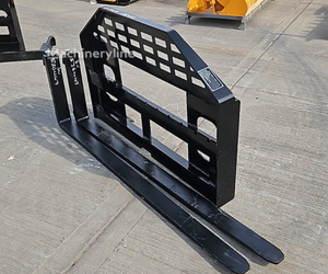 lot 70045 image: 60 inch Heavy-Duty Pallet Fork Attachment for Skid Steer Loaders (CK-DHC) - Retail $0