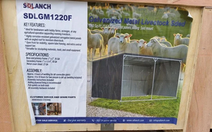lot 71019 image: 12 ft  x 20 ft Galvanized Metal Livestock Shed   SDLGM1220F