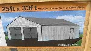 lot 72009 image: High-End 2 Door Carport - SDLC2533FT