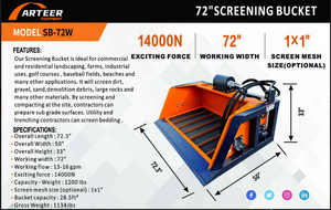 lot 73026 image: Arteer  72Screening Bucket  SB-72W