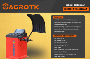 lot 76031 image: 110 Volt Digital Automotive Wheel Balancer - 154 Pound Capacity (ATK-WB24A)