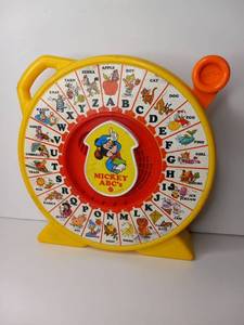 lot 3 image: Mickey ABCs Alphabet Learning Wheel Toy