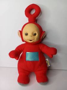lot 12 image: Teletubbies Po Red Plush Toy with Loop Handle