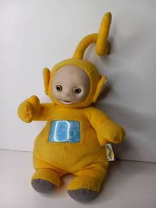 lot 13 image: Teletubbies Laa-Laa Yellow Plush Toy with Screen Print