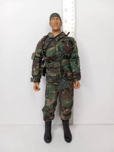 lot 61 image: Military Action Figure 12 inch Camouflage Uniform Rifle Accessory