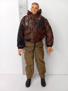 lot 66 image: Action Figure with Brown Jacket Yellow Vest and Khaki Pants