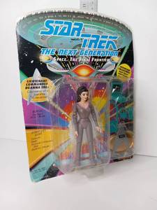 lot 79 image: Playmates Star Trek The Next Generation Lieutenant Commander Deanna Troi Action Figure