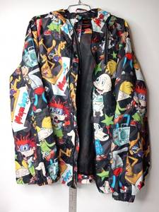lot 86 image: Members Only x Nickelodeon Cartoon Character Windbreaker Jacket