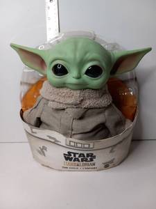 lot 87 image: Star Wars Mandalorian The Child Figure Plush Toy