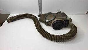 lot 102 image: US Military Gas Mask with Hose and Filter