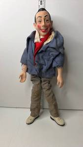 lot 107 image: Pee wee Herman  Doll Figure Puppet with Clothing