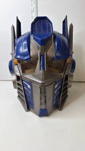 lot 131 image: Transformers Action Figure Blue Robot Helmet Head Mask Toy