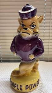 lot 1005 image: Purple Power Kentucky Straight Bourbon Whiskey Cat Head Decanter