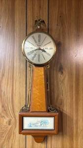 lot 1009 image: Sessions Electric Wall Clock with Eagle Finial (untested)