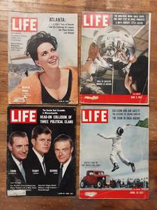 lot 3026 image: LIFE Magazine Lot 4 Issues June 1962 June 1957 April 1957