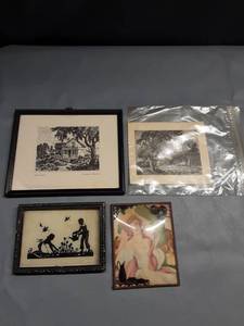 lot 3035 image: 4 Framed Prints, NRA Code Picture Moulding Frame Authority
