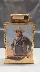 lot 2016 image: John Wayne Commemorative Ceramic Decanter The Mike Wayne Distillery with Original Packaging