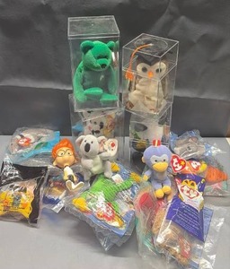lot 2018 image: TY Full Size Beanie Babies with TY and Other McDonalds Toys Bundle