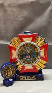 Veterans of Foreign Wars VFW Commemorative Whiskey Decanter by Ezra Brooks