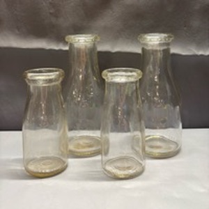 lot 4012 image: Vintage Pint and Half Pint Milk Bottles