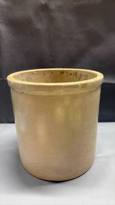 lot 5000 image: Salt Glaze Crock 8 inches tall 8 inches diameter