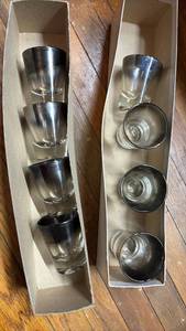 lot 5022 image: 8) MCM Mercury Fade Shot Glasses