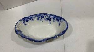 lot 1008 image: Burgess & Leigh flow-blue Vermont 10 in serving bowl