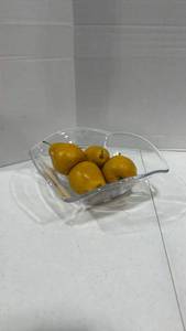 lot 1019 image: Simon Pearce glass bowl with faux fruit