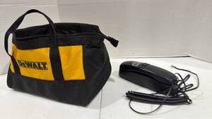 lot 1052 image: DeWalt tool bag and corded phone