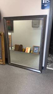 lot 1082 image: Framed mirror 52 x 39 in